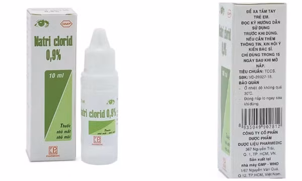 Thu hồi toàn quốc lô thuốc nhỏ mắt Natri clorid 0,9% của Công ty Pharmedic
