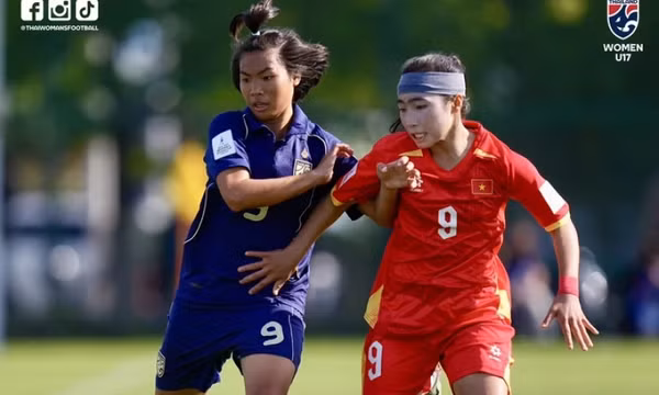 Ghi bàn thắng muộn phút 90+2, U17 nữ Việt Nam chia điểm với U17 nữ Thái Lan
