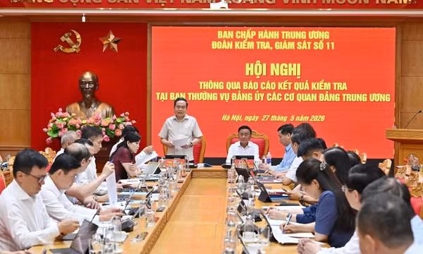 Thông qua báo cáo kết quả kiểm tra đối với Ban Thường vụ Đảng ủy các cơ quan Đảng Trung ương