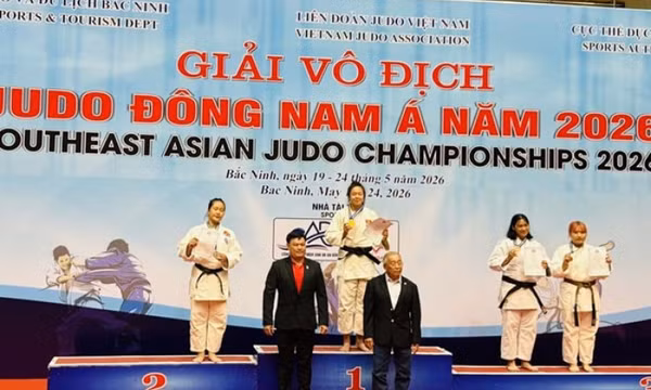 Đội tuyển judo Việt Nam giành 33 huy chương vàng giải Đông Nam Á 2026