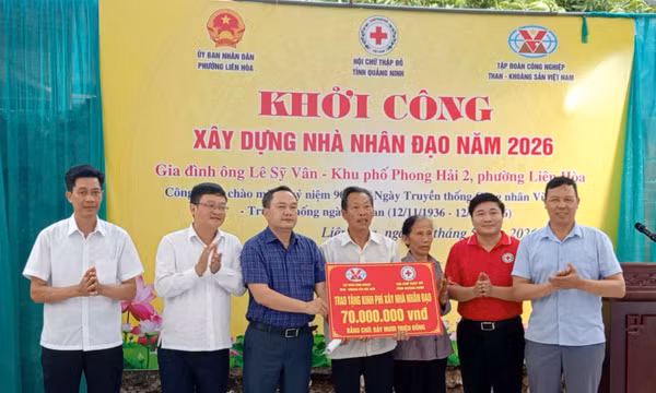 Khởi công xây dựng nhà nhân đạo cho hộ khó khăn tại phường Liên Hòa