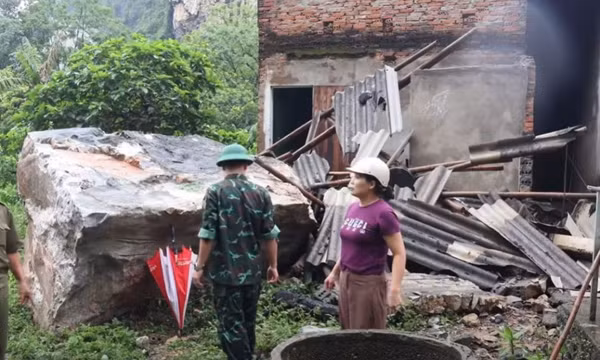 Sạt lở núi, 3 mẹ con ở Thanh Hóa thoát nạn trong gang tấc