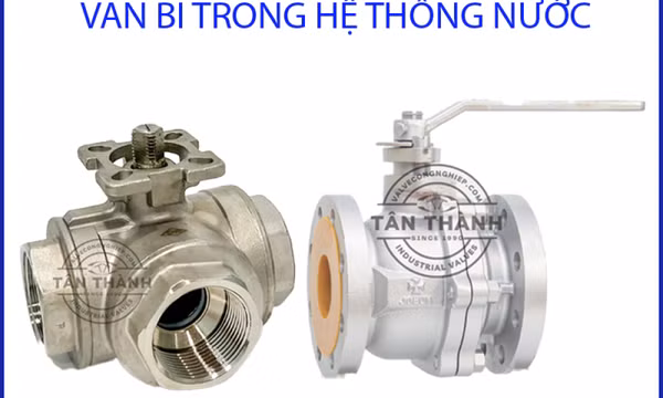 Ứng dụng van bi trong hệ thống nước, khí nén và dầu công nghiệp
