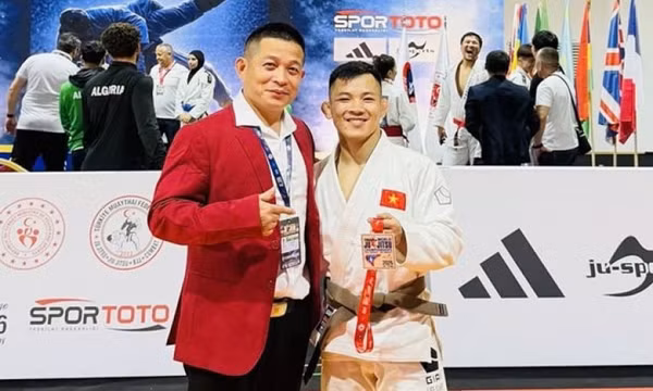 Đào Hồng Sơn giành huy chương vàng giải jujitsu contact thế giới 2026