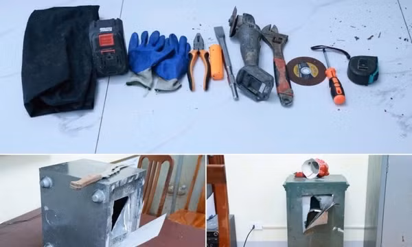 Chủ cửa hàng cơ khí cưa song sắt, phá két trộm hàng trăm triệu đồng