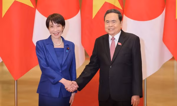 Chủ tịch Quốc hội Trần Thanh Mẫn hội kiến Thủ tướng Nhật Bản Takaichi Sanae