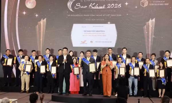 Trao giải thưởng Sao Khuê 2026: Tôn vinh 123 giải pháp công nghệ Việt Nam giúp phát triển kinh tế số