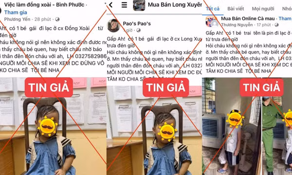 Cảnh giác chiêu trò tìm người thân cho trẻ lạc