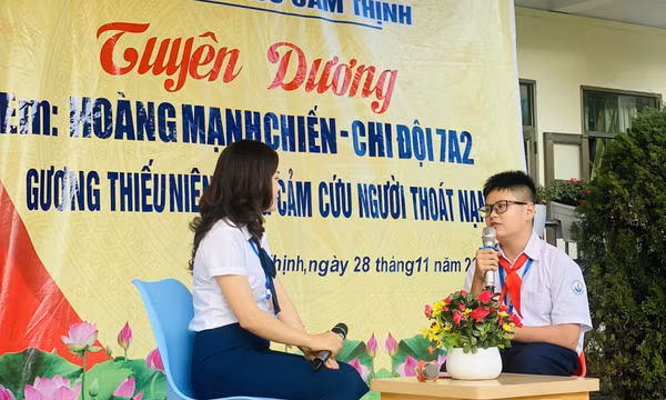 Chủ tịch nước gửi Thư khen học sinh dũng cảm cứu người ở TP Cẩm Phả
