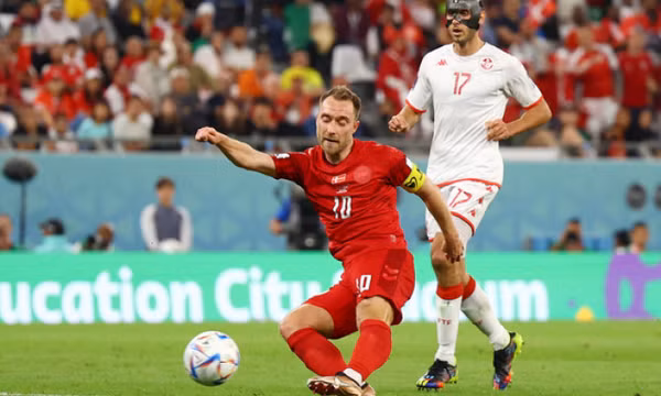 Đan Mạch và Tunisia tạo ra trận đấu không bàn thắng đầu tiên tại World Cup 2022