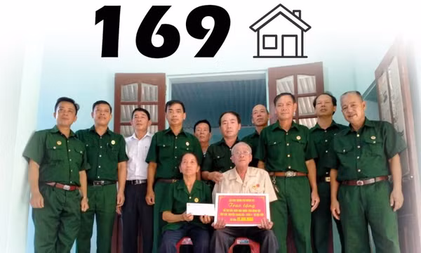 169 - là số căn nhà “Nghĩa tình đồng đội” mà hội CCB tỉnh xây mới, sửa chữa cho hội viên 5 năm qua