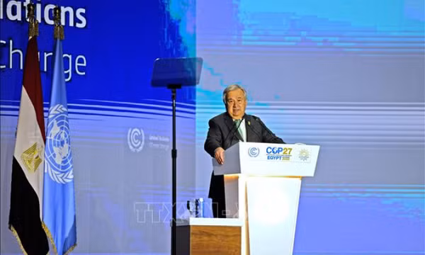COP27: LHQ cảnh báo thế giới kề cận 'thảm họa khí hậu'