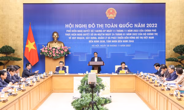 Thủ tướng Chính phủ chủ trì Hội nghị Đô thị toàn quốc năm 2022