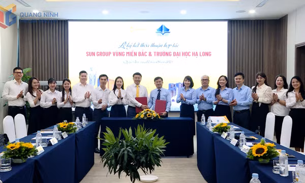 Trường Đại học Hạ Long ký kết hợp tác với Sun Group Vùng miền Bắc