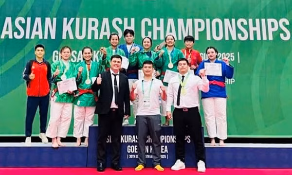 Đội tuyển kurash Việt Nam đứng thứ nhì Giải vô địch châu Á 2025