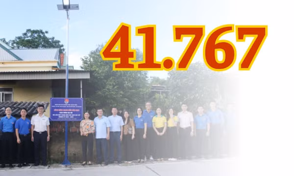 41.767 - là số bộ bóng đèn “Thắp sáng đường quê” được lắp đặt trên toàn tỉnh từ năm 2021 đến nay