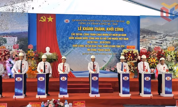 Khởi công Dự án khai thác hầm lò khu Tân Yên - mỏ Đông Tràng Bạch