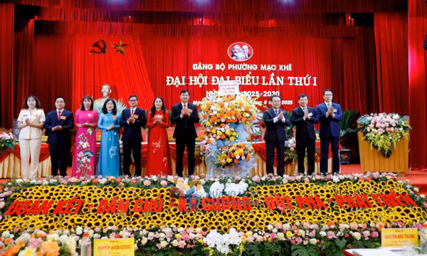 Đại hội đại biểu Đảng bộ phường Mạo Khê lần thứ I, nhiệm kỳ 2025-2030