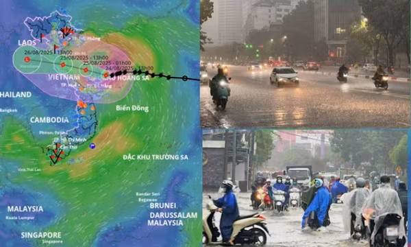 Bão số 5 có thể mạnh như siêu bão Yagi lúc đổ bộ, dự báo thời gian mưa to gió mạnh nhất