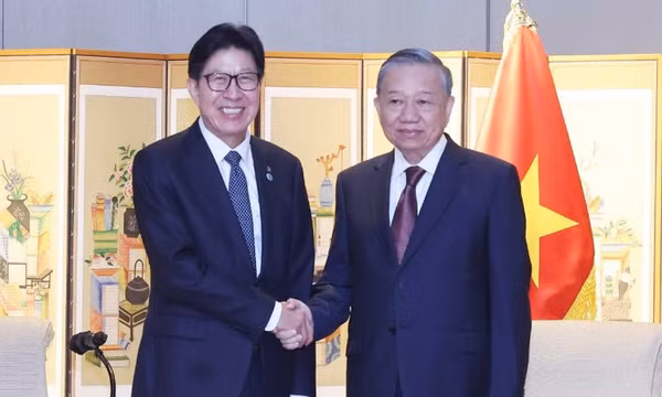 Tổng Bí thư Tô Lâm tiếp Thị trưởng thành phố Busan, Hàn Quốc