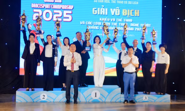 Giải Khiêu vũ thể thao tỉnh năm 2025 thu hút kỷ lục 1.800 VĐV tham dự