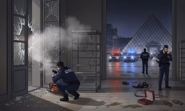 Bảo tàng nổi tiếng Louvre bị đột nhập, mất nhiều trang sức giá trị