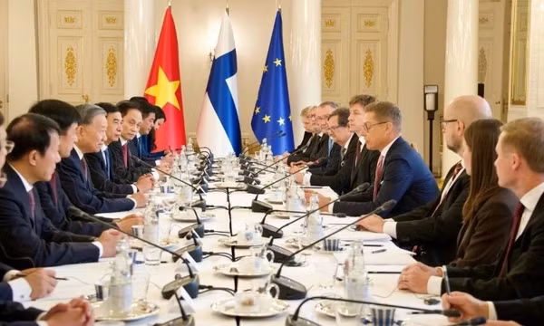 Tổng Bí thư Tô Lâm hội đàm với Tổng thống Phần Lan Alexander Stubb
