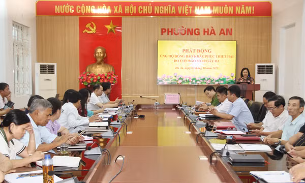 Ủy ban MTTQ Việt Nam phường Hà An phát động quyên góp, hỗ trợ đồng bào bị ảnh hưởng bởi bão số 10