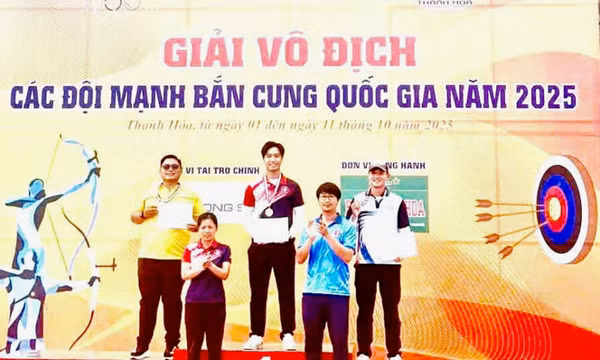 Giải Vô địch Bắn cung các đội mạnh toàn quốc 2025: Quảng Ninh giành 7 HCV, phá 2 kỷ lục quốc gia 