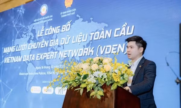 Ông Đỗ Vinh Quang, con trai bầu Hiển là Phó chủ tịch Mạng lưới Chuyên gia dữ liệu toàn cầu Việt Nam