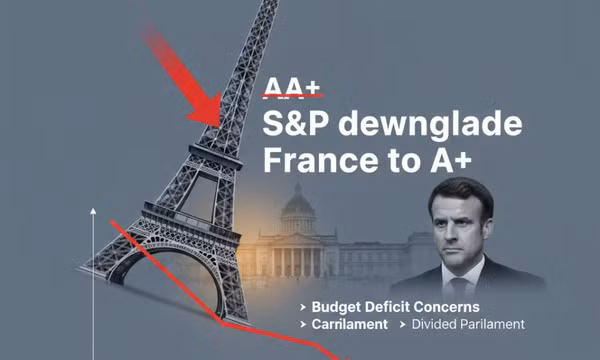 S&P hạ xếp hạng tín nhiệm của Pháp xuống A+