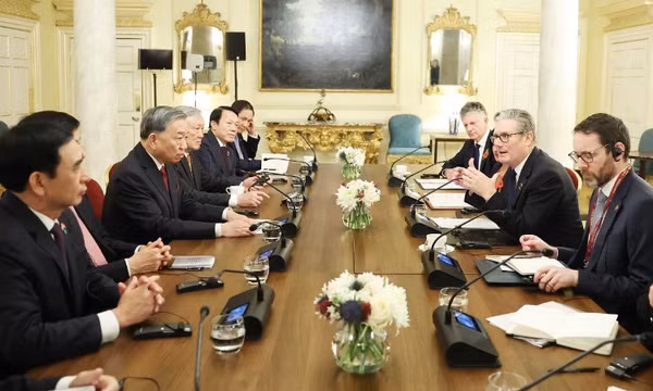 Tổng Bí thư Tô Lâm hội đàm với Thủ tướng Anh Keir Starmer