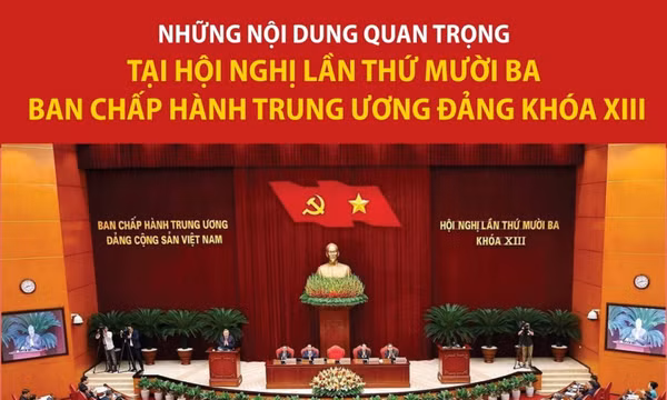 Nội dung quan trọng Hội nghị mười ba Ban Chấp hành Trung ương Đảng khóa XIII