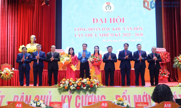 Đại hội Công đoàn Đặc khu Vân Đồn lần thứ I: Phấn đấu phát triển thêm ít nhất 750 đoàn viên