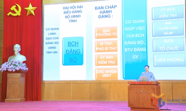 Đảng ủy UBND tỉnh tập huấn nghiệp vụ công tác xây dựng Đảng