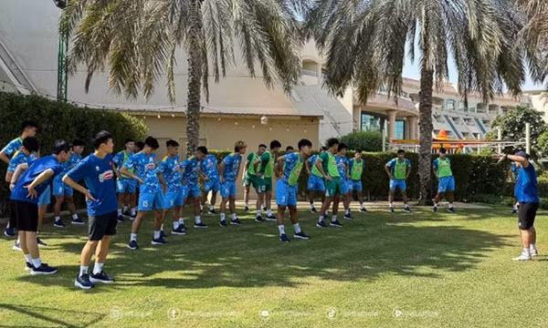U23 Việt Nam sẵn sàng cho trận giao hữu với U23 Qatar