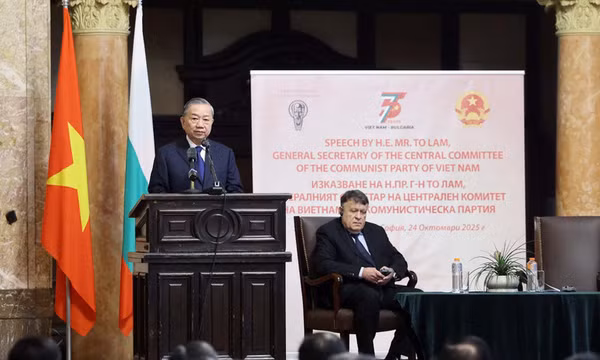 Tổng Bí thư Tô Lâm thăm và phát biểu chính sách tại Đại học Sofia