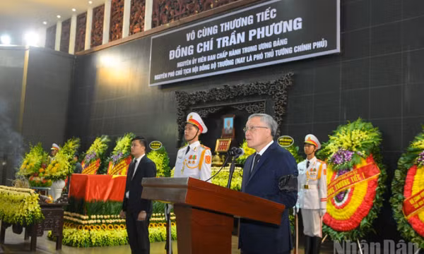 Tổ chức trọng thể Lễ tang nguyên Phó Chủ tịch Hội đồng Bộ trưởng Trần Phương