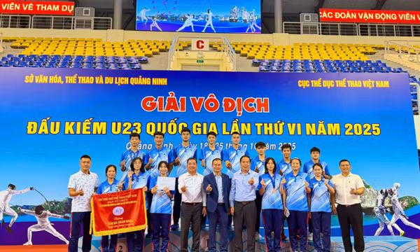 Giành 2 HCV, Quảng Ninh xếp thứ 3 toàn đoàn Giải VĐ đấu kiếm U23 Quốc gia 2025