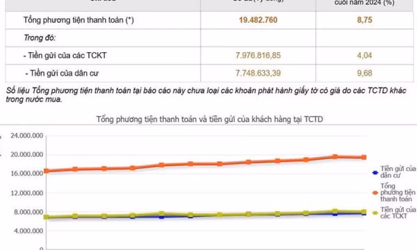 Mỗi tháng có thêm 100.000 tỉ đồng tiền tiết kiệm gửi vào ngân hàng