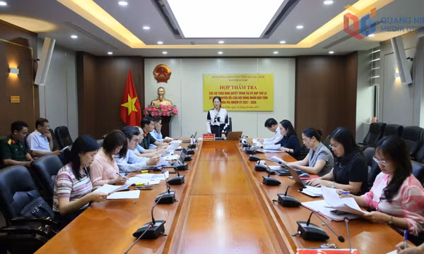 Ban Pháp chế HĐND tỉnh thẩm tra các dự thảo nghị quyết