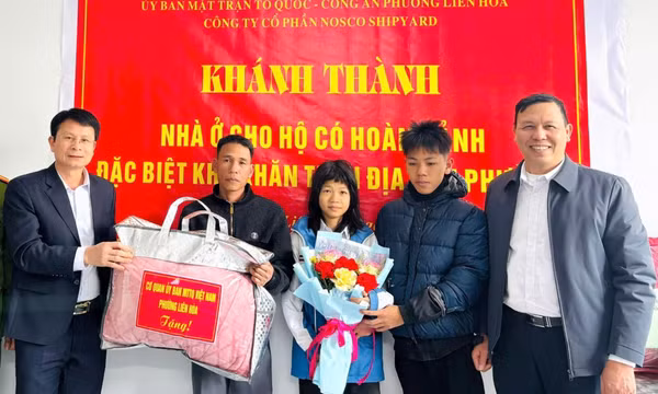 Phường Liên Hoà: Khánh thành nhà tình nghĩa cho hộ gia đình khó khăn