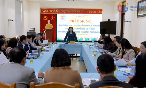 Ban Chỉ đạo Tổng điều tra kinh tế Trung ương giám sát công tác triển khai tại Quảng Ninh