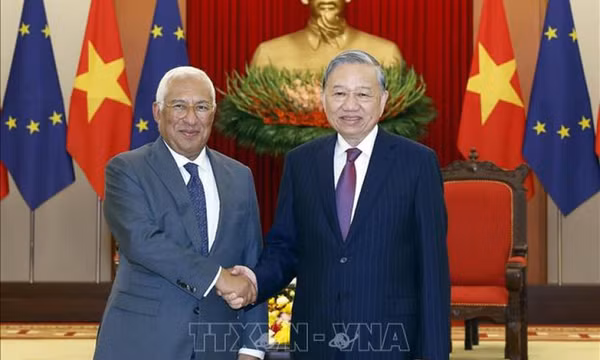 Tổng Bí thư Tô Lâm tiếp Chủ tịch Hội đồng châu Âu