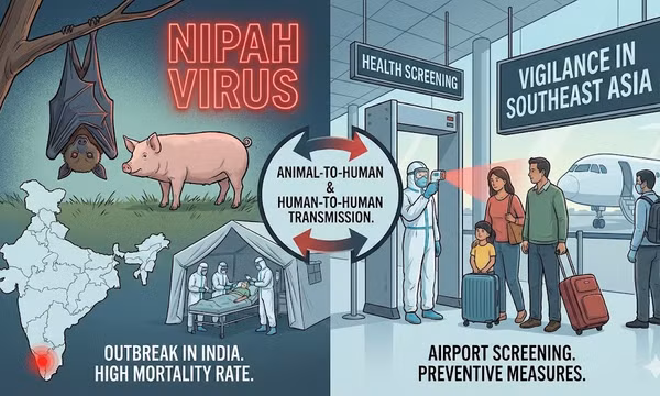 Vi rút Nipah tái xuất tại Ấn Độ, nguy cơ xâm nhập Việt Nam?