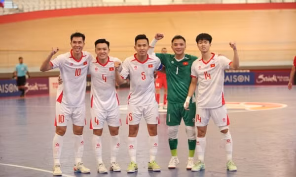 Bảng xếp hạng futsal châu Á 2026: Tuyển futsal Việt Nam xếp nhì bảng B