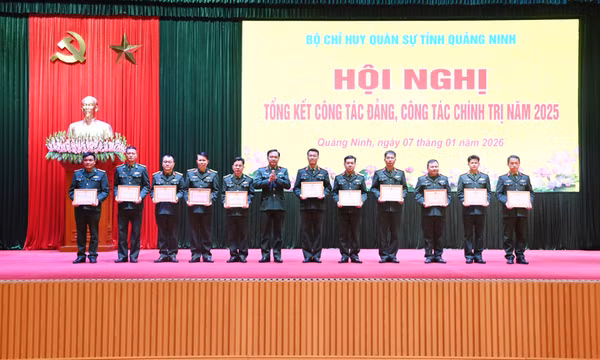 Bộ CHQS tỉnh Quảng Ninh: Hoàn thành toàn diện các hoạt động công tác Đảng, công tác chính trị năm 2025