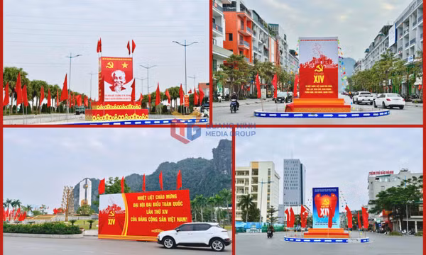 Quảng Ninh rực rỡ cờ hoa mừng Đại hội XIV của Đảng