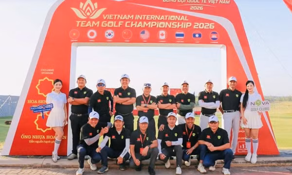 Đội golf chủ nhà Việt Nam giành ngôi vô địch giải đồng đội quốc tế 2026