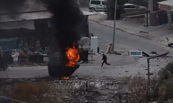 Tái diễn đụng độ giữa người Palestine với người Do Thái định cư ở Bờ Tây